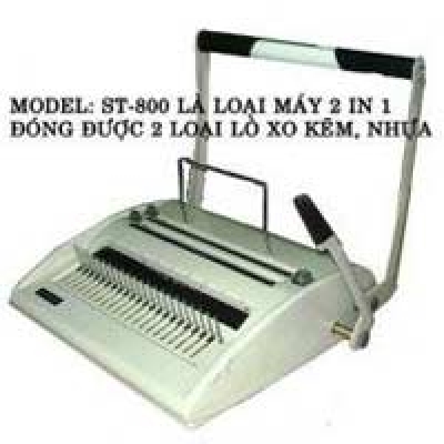 Máy đóng gáy xoắn lò xo 2 in 1 - ST 800